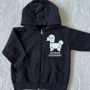 Original Opening Ceremony Kids Hoodie Sweatshirt - black - size 4-5 years